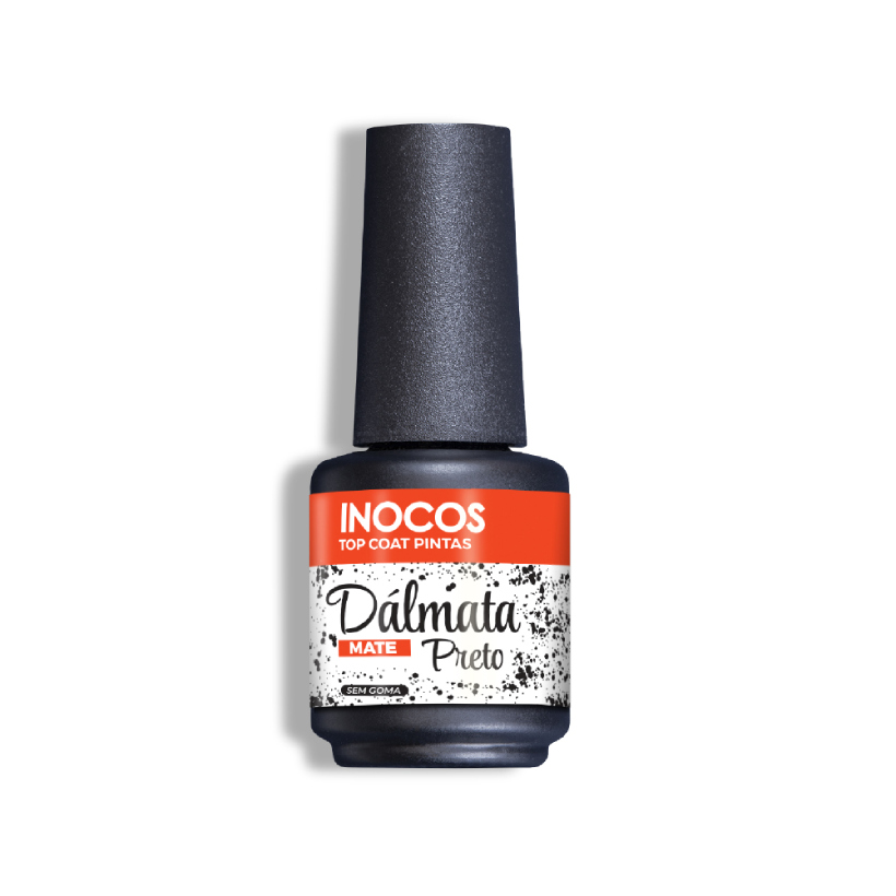 Top Coat Inocos - Dálmata Preto Mate