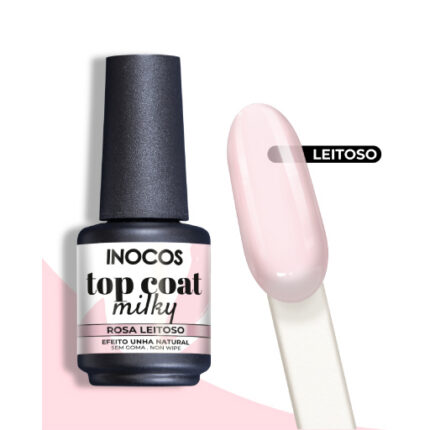 Top Coat Milky Inocos - Rosa Leitoso
