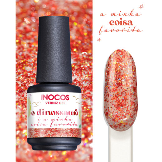 Verniz Gel Inocos - O Dinossauro é a Minha Coisa Favorita 15mL